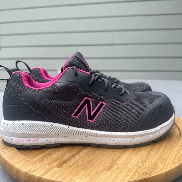 New Balance Speedware Composite Safety Toe Sneakers Work Shoe Womens 9 Gray Pink - Picture 1 of 10